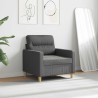 Fauteuil Gris foncé 60 cm Tissu 622063622063