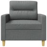 Fauteuil Gris foncé 60 cm Tissu 622063622063