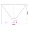 Écran de confidentialité pour balcon 240 x 160 cm Polyester 622076622076