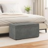 Tabouret Gris foncé 81 x 41 x 40 cm Velours et Bois Composite 622080622080