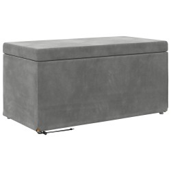 Tabouret Gris foncé 81 x 41 x 40 cm Velours et Bois Composite 622080622080