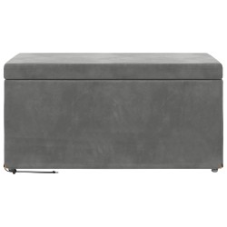 Tabouret Gris foncé 81 x 41 x 40 cm Velours et Bois Composite 622080622080
