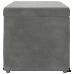 Tabouret Gris foncé 81 x 41 x 40 cm Velours et Bois Composite 622080622080