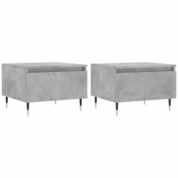 Tables basses 2 pcs gris béton 50x46x35 cm bois d'ingénierie 622085622085