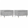 Tables basses 2 pcs gris béton 50x46x35 cm bois d'ingénierie 622085622085