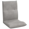 Fauteuil de sol ajustable Gris clair Velours 622086622086