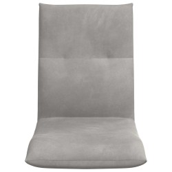 Fauteuil de sol ajustable Gris clair Velours 622086622086