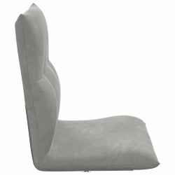 Fauteuil de sol ajustable Gris clair Velours 622086622086