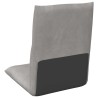 Fauteuil de sol ajustable Gris clair Velours 622086622086