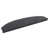 Tapis d'escalier auto-adhésifs 15 pcs Gris foncé 622088622088