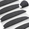Tapis d'escalier auto-adhésifs 15 pcs Gris foncé 622088622088