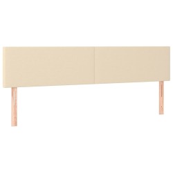 Têtes de lit Crème 200x5x78/88 cm Tissu 622095622095
