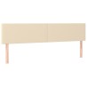Têtes de lit Crème 200x5x78/88 cm Tissu 622095622095