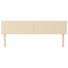 Têtes de lit Crème 200x5x78/88 cm Tissu 622095622095
