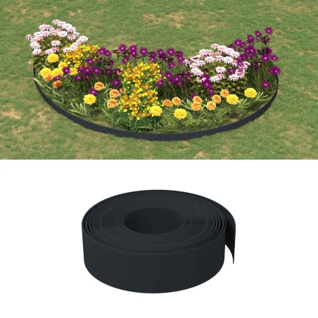 Bordures 25 m 15 cm PE Noir 622096622096