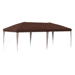 Tente de fête pop-up 575 x 290 x 245 cm Marron 622100622100
