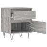 Tables de chevet 2 pcs sonoma gris 40x35x50 cm bois ingénierie 622103622103