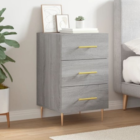 Table de chevet sonoma gris 40x40x66 cm bois d'ingénierie 622105622105