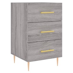 Table de chevet sonoma gris 40x40x66 cm bois d'ingénierie 622105622105