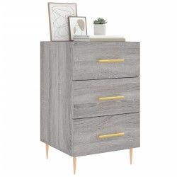 Table de chevet sonoma gris 40x40x66 cm bois d'ingénierie 622105622105