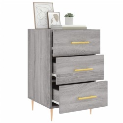 Table de chevet sonoma gris 40x40x66 cm bois d'ingénierie 622105622105