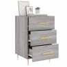 Table de chevet sonoma gris 40x40x66 cm bois d'ingénierie 622105622105