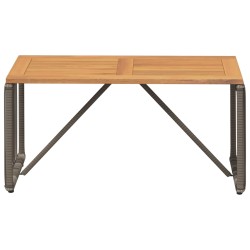 Table de jardin Gris et marron 80 x 40 x 40 cm polyrotin 622106622106