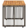 Table de jardin Gris et marron 80 x 40 x 40 cm polyrotin 622106622106