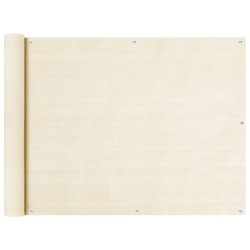 Écran de balcon Crème 90x500 cm PEHD 622108622108