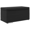 Tabouret Noir Cuir Synthétique et Bois Composite 622109622109