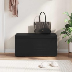Tabouret Noir Cuir Synthétique et Bois Composite 622109622109