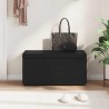 Tabouret Noir Cuir Synthétique et Bois Composite 622109622109
