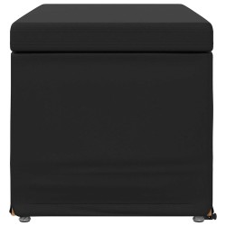 Tabouret Noir Cuir Synthétique et Bois Composite 622109622109