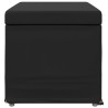 Tabouret Noir Cuir Synthétique et Bois Composite 622109622109