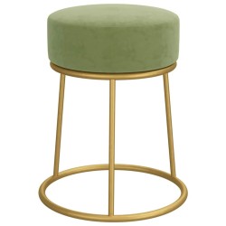 Tabouret rond Vert moutarde Velours 622111622111