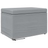 Tabouret Gris clair 61 x 41 x 40 cm Tissu et bois stratifié 622112622112