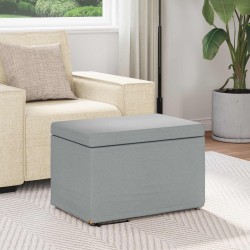 Tabouret Gris clair 61 x 41 x 40 cm Tissu et bois stratifié 622112622112