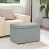 Tabouret Gris clair 61 x 41 x 40 cm Tissu et bois stratifié 622112622112