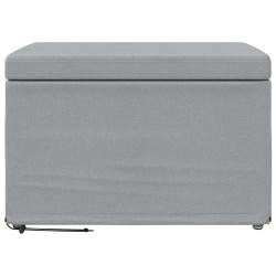 Tabouret Gris clair 61 x 41 x 40 cm Tissu et bois stratifié 622112622112