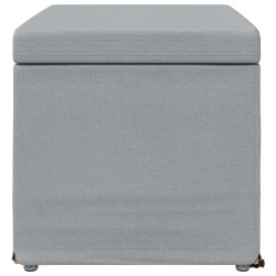Tabouret Gris clair 61 x 41 x 40 cm Tissu et bois stratifié 622112622112