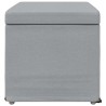 Tabouret Gris clair 61 x 41 x 40 cm Tissu et bois stratifié 622112622112