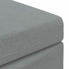 Tabouret Gris clair 61 x 41 x 40 cm Tissu et bois stratifié 622112622112