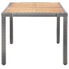 Ensemble à manger d'extérieur 7pcs coussins Résine tressée Gris 622113622113