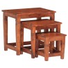 Tables gigognes 3 pcs Bois d'acacia massif 622118622118