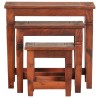Tables gigognes 3 pcs Bois d'acacia massif 622118622118