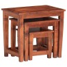 Tables gigognes 3 pcs Bois d'acacia massif 622118622118