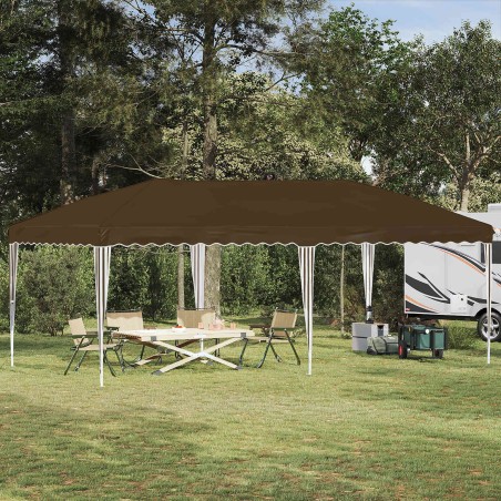 Tente de fête pop-up 575 x 290 x 245 cm Taupe 622119622119