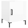Tables de chevet 2 pcs blanc brillant 40x40x50 cm 622120622120