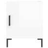Tables de chevet 2 pcs blanc brillant 40x40x50 cm 622120622120