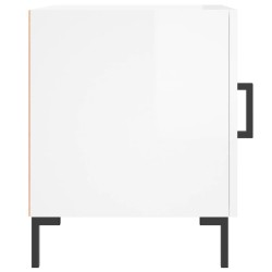 Tables de chevet 2 pcs blanc brillant 40x40x50 cm 622120622120
